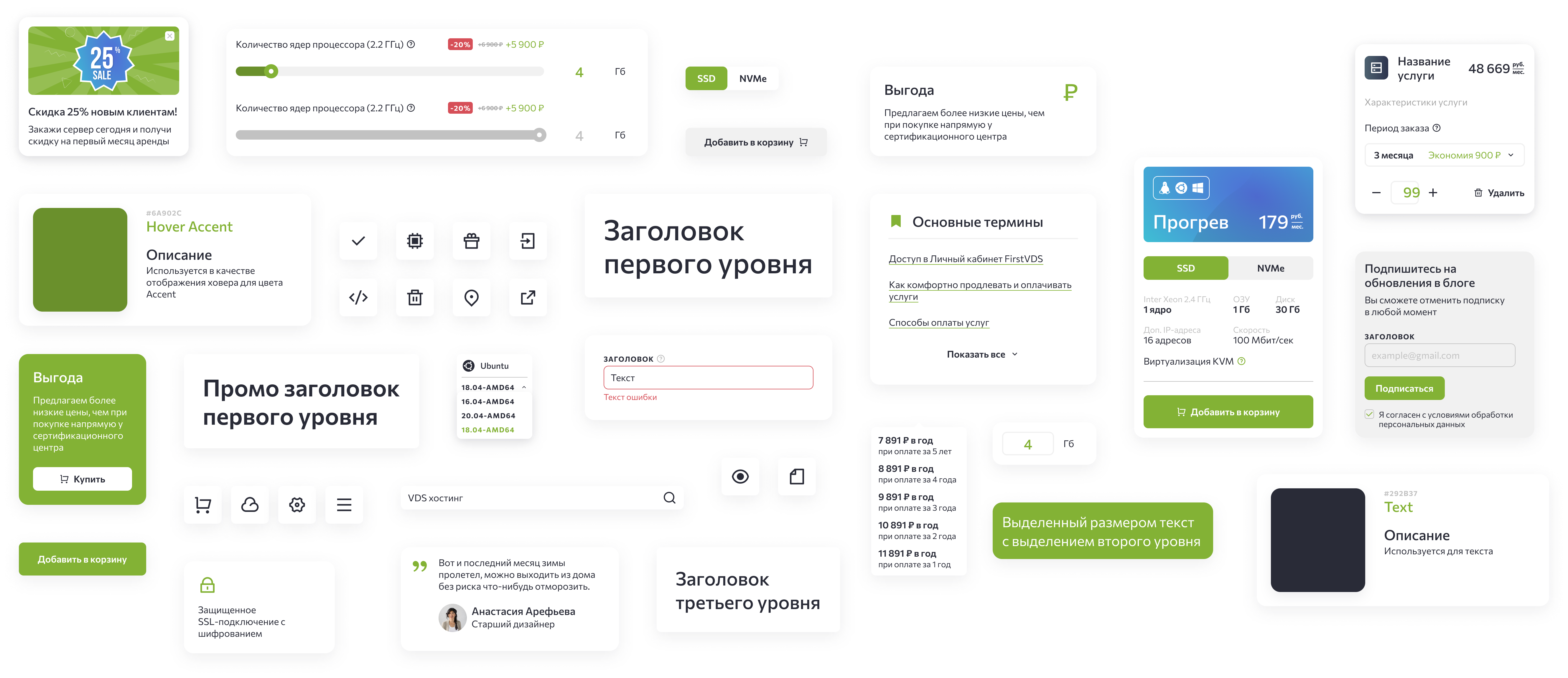 Компоненты дизайн-системы