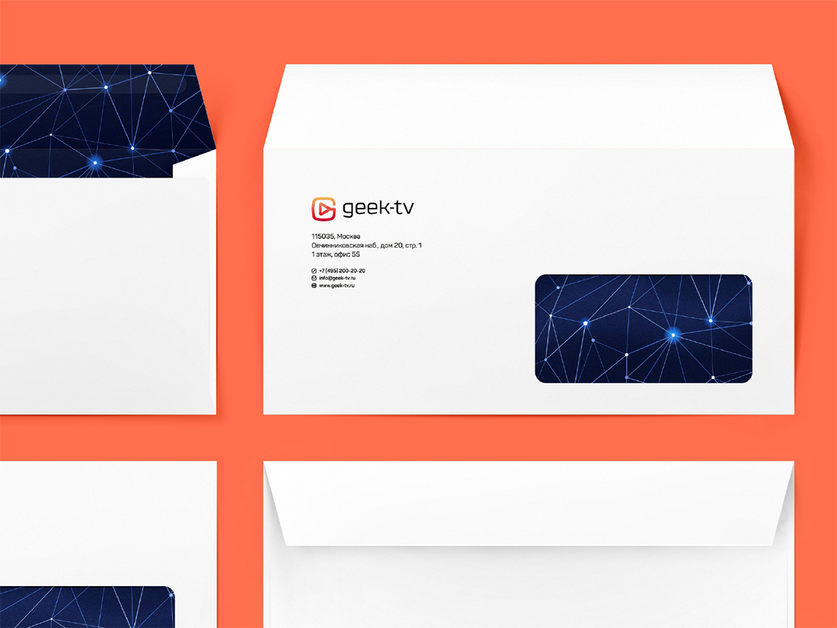 Фирменный стиль Geek-TV — применение