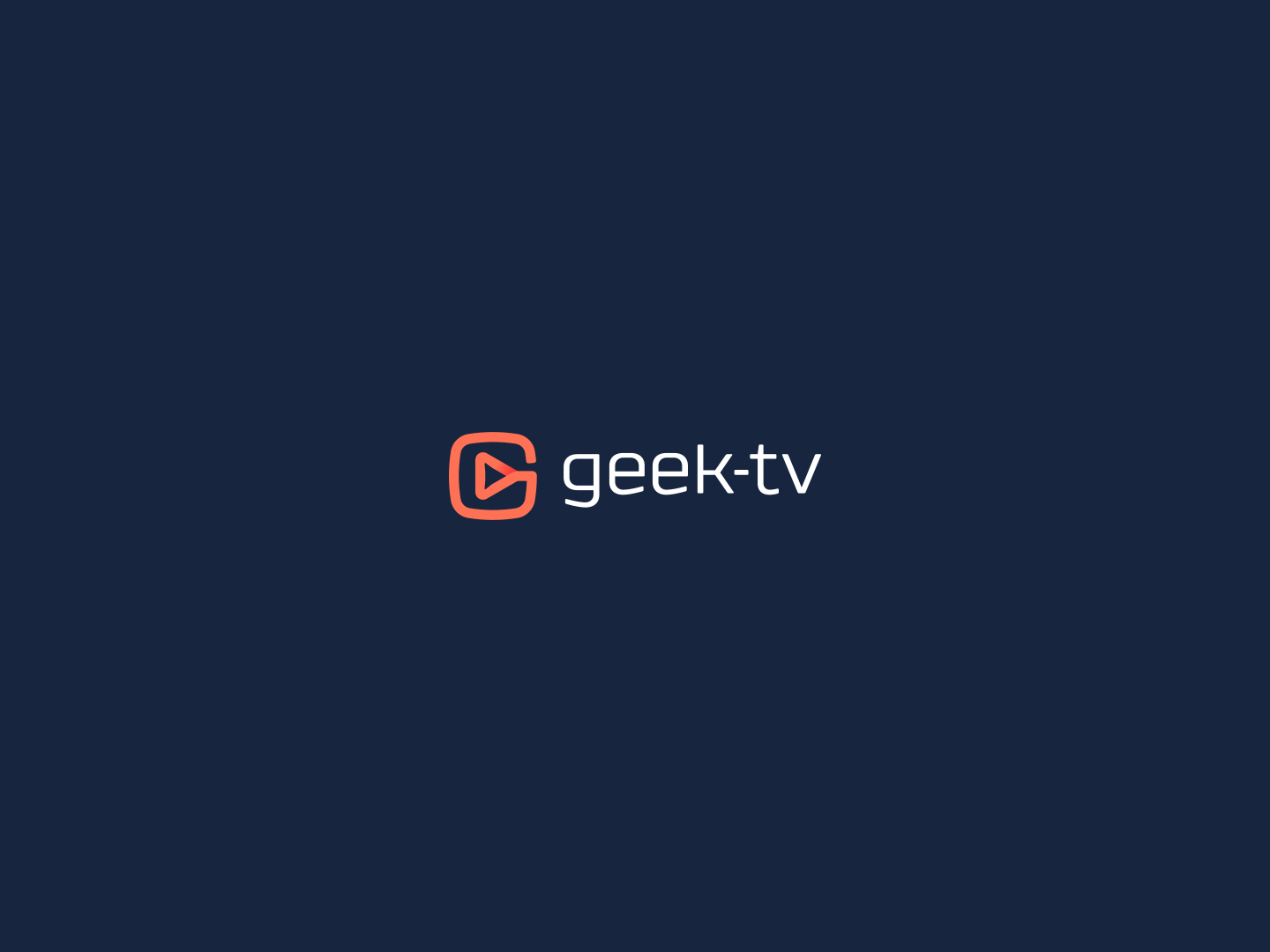 Логотип Geek-TV — вариант 1