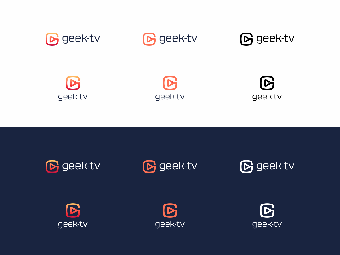 Логотип Geek-TV — вариант 4