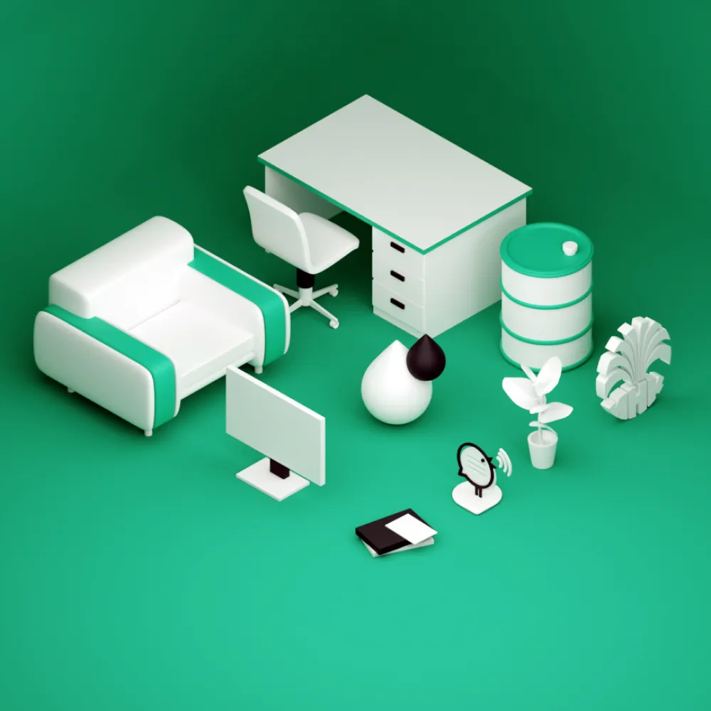 Цифровой двойник офиса нефтяной компании